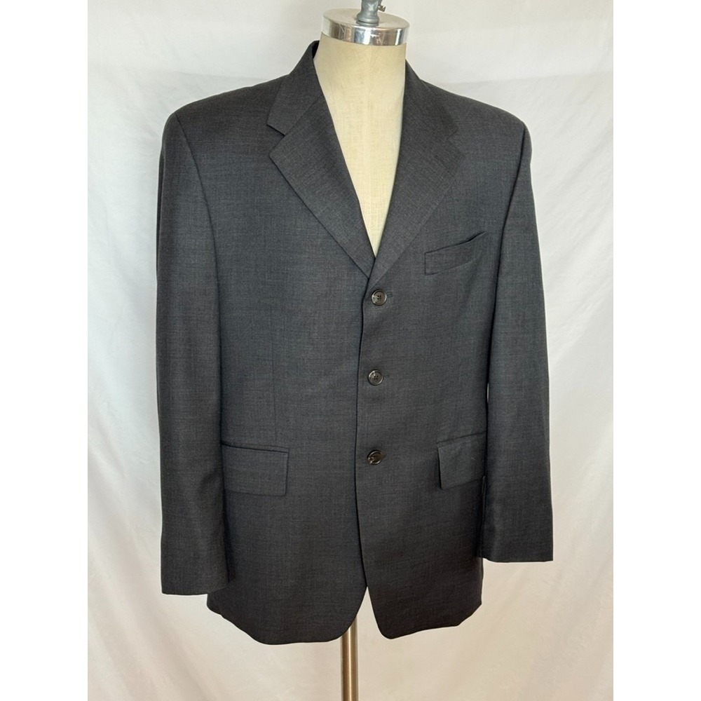 Lauren Ralph‎ Lauren Sports Coat Jacket Mens 40 S Gray WOOL Formal SHORT